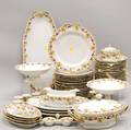 Approximately 101piece Czechoslovakian Transferdecorated Porcelain Dinner Service