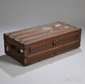 Louis Vuitton Wood Strapbound and Brassmounted Monogrampainted Canvasclad Cabin Trunk