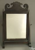 English Queen Anne mahogany shaving mirror ca 1745