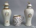 Two Chinese export porcelain garnitures ca 1800