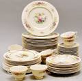 Sixtyonepiece Lenox Transfer Sonnet Pattern Porcelain Partial Dinner Set