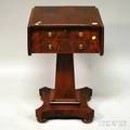 Empire Mahogany Dropleaf Twodrawer Pedestalbase Work Table
