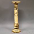 Neoclassicalstyle Carved Marble Pedestal