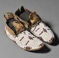 Pair of Cheyenne Beaded Hide Childs Moccasins