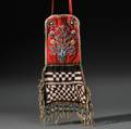 Rare Cree Beaded Cloth Panel Bag