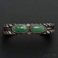 Navajo Silver and Turquoise Bracelet