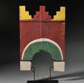 Southwest Polychrome Carved Wood Tablita