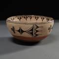Cochiti Painted Pottery Dough Bowl
