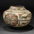 Zuni Polychrome Pottery Olla