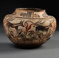 Zuni Polychrome Pottery Olla