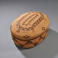Pima Polychrome Lidded Basket