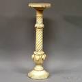 Carved White Marble Pedestal
