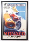 MidCentury Style Monaco Grand Prix Racing Poster