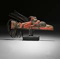 Northwest Coast Carved and Painted Wood Finial Tlingit