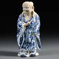 Blue and White Porcelain Figure