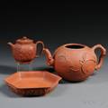 Three Pieces of Red Earthenware
