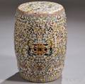 Polychrome Porcelain Garden Seat