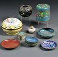 Ten Cloisonne Items