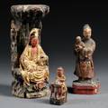 Three Carved Wooden Figures
