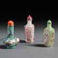 Three Glass Snuff Bottles