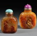 Two Hardstone Snuff Bottles