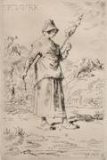 JeanFranois Millet French 18141875 La fileuse auvergnate