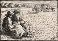 Lucien Pissarro French 18631944 After Camille Pissarro French 18311903 Les guardeuses des vaches