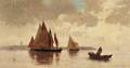 Walter Blackman American 18471928 Boats in the Venetian Lagoon