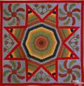 Pennsylvania pieced Star of Bethlehem quilt 19th c