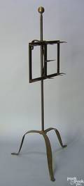Wrought iron adjustable meat spit late 18th c