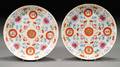 Pair of Famille Rose Plates
