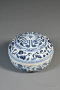 Blue and White Ceramic Box