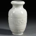 White Crackleglazed Vase