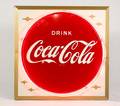 Large Coca Cola Advertising Tin Sign wNeon Lights