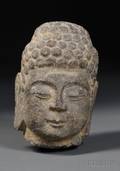 Stone Buddha Head