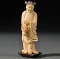 Ivory Okimono of a Girl