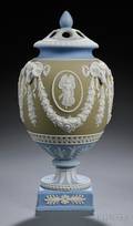 Wedgwood Threecolor Jasper Dip Potpourri Vase and Covers