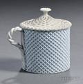 Wedgwood Solid White Jasper Custard Cup and Cover