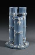 Wedgwood Solid Blue Jasper Bamboo Spill Vase