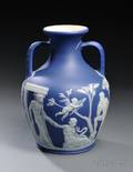 Wedgwood Dark Blue Jasper Dip Portland Vase