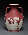 Wedgwood Crimson Jasper Dip Portland Vase