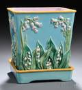 George Jones Majolica Jardiniere and Stand