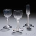 Three Doubleseries Opaquetwist Glass Items