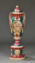 Vienna Porcelain Parcelgilt Floor Vase and Cover