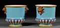 Pair of Minton Majolica Planters