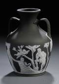 Wedgwood Solid Black Jasper Portland Vase