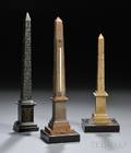 Three Souvenir Obelisk Replicas