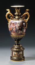 Vienna Parcelgilt Porcelain Vase