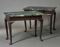 Pair of Queen Annestyle Marbletop Pier Tables