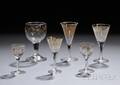 Six Giltdecorated Glasses